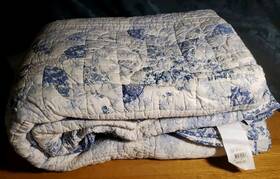 Field Gear 735612995238 Home Bedding King Blue And White Patchwork Cotton Quilt Odile 102 Inch X94
