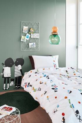 1503642 Fiep Westendorp Feest Cotton Quilt Cover Set Pastel - Single