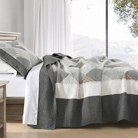Finlonte 639393946796 Quilt King Size 100% Cotton Lightweight Soft Comforter Set Rust