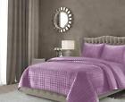 Florencequikili Tribeca Living Florence Velvet Oversized Quilt Set King Lilac