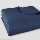 Flourish Hudson Park Nip Quilted King Coverlet Prussian Blue Elegant Msrp 620 636206485978