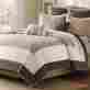 Fqa7pcsmp Solid Quilt Unbranded 7 Pc Set Chocolate Taupe Cream Color Full Queen Or King New