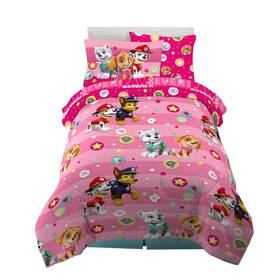 6a1408 Franco Paw Patrol Girls Kids Bedding Super Soft Comforter And Sheet Set With Sham 5