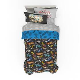 7a1629 Franco Hot Wheels Kids Bedding Super Soft Comforter And Sheet Set With Sham