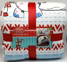 Franco Manufacturing Co 073558841944 Rudolph The Red Nose Reindeer Full/queen Quilt And Shames
