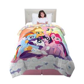 Nl1868 Franco Kids Bedding Super Soft Reversible Comforter Twin/full My Little Pony