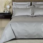 Frette Fine Italian Linen Jacquard Illusione Standard Shams Set Gray