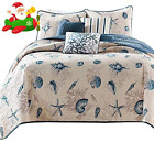 Fsus170914l5 Amwan Ocean Themed Cotton Quilt Coverlet Set King 7908002586023