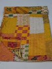 Gar-268 Handmade Patola Silk Patch Work Kantha Quilt Blanket Bedspread