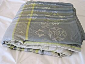 190889 Garnier-thiebaut Linge De Lit 100% Cotton Queen Duvet Cover Button Closure Vguc