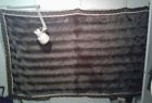 Gbkbs Fur Accents Faux Bedspread Exotic Gray And Dark Stripe