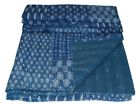 Gdr0 Handmade Indian Reversible Kantha Quilt Bedding Blanket Patchwork Queen Throw