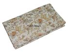 Gdr0562 Handmade Indian Floral Print Queen Cotton Kantha Quilt Throw Blanket