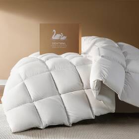 Yrb25981 Gehtmnl Goose Down Fiber Comforter Queen Size All Season Naturally Breathable Do