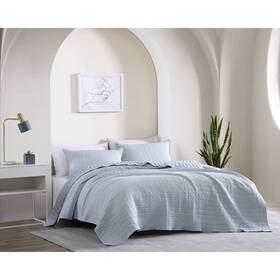 84286489 Geneva Home Fashion 2pc Twin Lexie Stonewashed Waffle Quilt Set Light Blue -