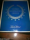 George Washington Bates Antique Chenille Cotton Bedspread Vtg White Snow