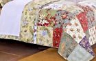 Gl-0809cmst Greenland Home Floral Blooming Prairie Cotton Patchwork Quilt Bedspread