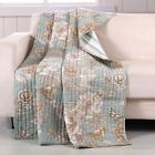 Gl-1610kthr Barefoot Bungalow Naomi Throw Blanket Spa 636047365651