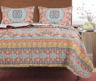 Gl-1706cmst Greenland Home Fashions Olympia Twin Quilt Set Medallion 636047376701