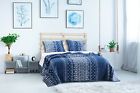 Gl-1709fmst Barefoot Bungalow Embry Piece Quilt Set Twin Indigo 695639635602