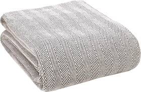 57202 Glamburg 100% Soft And Breathable Cotton Thermal Twin 60 Inch X90 Charcoal