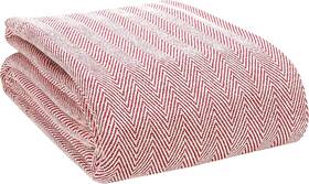 57212 Glamburg 100% Soft And Breathable Cotton Thermal Blanket King 102x90 Red