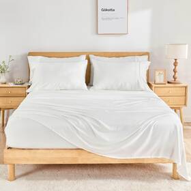 Gokotta 602581329657 King Size Bed Sheets 6 Piece Set 100% Rayon Derived From Bamboo Coo