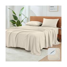Gokotta 611419116697 4-pcs King Size Sheets Set 16 Inch Deep Pocket Wit... Fast Ship