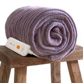 Sce-202 Gotcozy Electric Blanket Heated Throw 50ftftx60ftft- Ribbed Faux Fur Blank