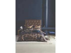 01703h815 Grace By Linen House Verity Quilt Cover Set Navy - Queen Bed
