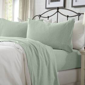 79558066 Great Bay Home Ultra-soft Heathered Jersey Knit Cotten Blend Sheet Set -