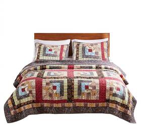 Greenland Home 636047351821 Colorado Lodge Quilt Set King/california King 3 Piece Multi