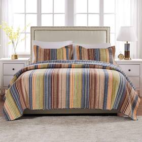 Greenland Home 785934128876 Katy Quilt Set Full/queen Multicolor