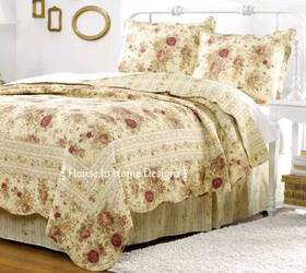 Greenland Home Fashions 636047293718 Antique Rose Queen 5pc Quilt Set Chic Cream Shabby Vintage Cottage Roses