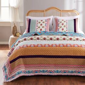 86220916 Greenland Home Fashions 2pc Twin/twin Extra Long Thalia Quilt Bedding