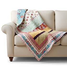 B01lejatpg Greenland Home Fashions Thalia Quilted Cotton Throw