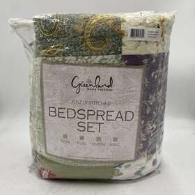 Gl-0910nf Greenland Home Fashions Blooming Prairie Bedspread Set Multi 3-piece Full