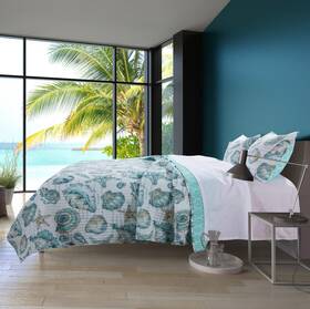 3-piecefull Greenland Home Fashions Gl-1709gmsq Cruzmultiquilt Set 3-piecefull/queen