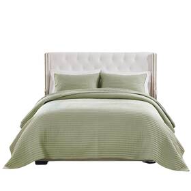 Gl-2411lmsk Greenland Home Fashions Vineyard Quilt Set Sage