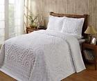 Gu-rwqm-nx6p Bt Piece Oversized King Bedspread Chenille White Plush 768421486888
