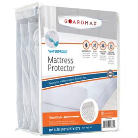 Gmdp001 Guardmax Jersey Knitted Rv Size Mattress Protector - Waterproof And Dust Mite P