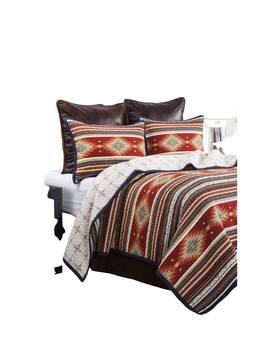 Qw1835-tw-oc H Hiend Accents Paseo Road By Del Sol Western Bedding 2 Piece Quilt Set With Pi