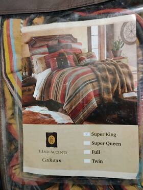 Ws4060-sq-oc H Hiend Accents Paseo Road Calhoun Western Bedding 5 Piece Super Queen Size Cheap