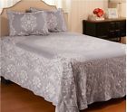H207670 Jacquard Medallion Cotton Twin Size Bedspread Sham Repaired Leaf