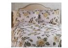 H215092 Valerie Queen Floral Quilt Set By Reversible Ivory And Lavender