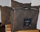 Halifax Daniel Cremieux Brown Plaid 6p King Quilt Set New 1st Quality 0409140998879