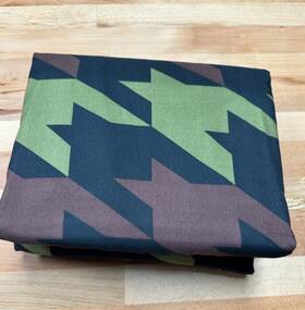 Hallmart 679610360431 Collectibles Green Camo Houndstooth Coverlet Set 2 Pillowcases Twin