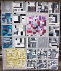 Handmade Collage Modern Twin Quilt Pink Gold White Gray Cotton
