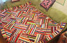Handmade Quilted Russian Patchwork Colorful Blanket Expanse Irina Terentieva