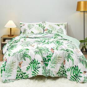 Bz3pcs-bhr-sm400-k Hcora King Size Comforter Set - Luxury Glossy Velvet Floral Se